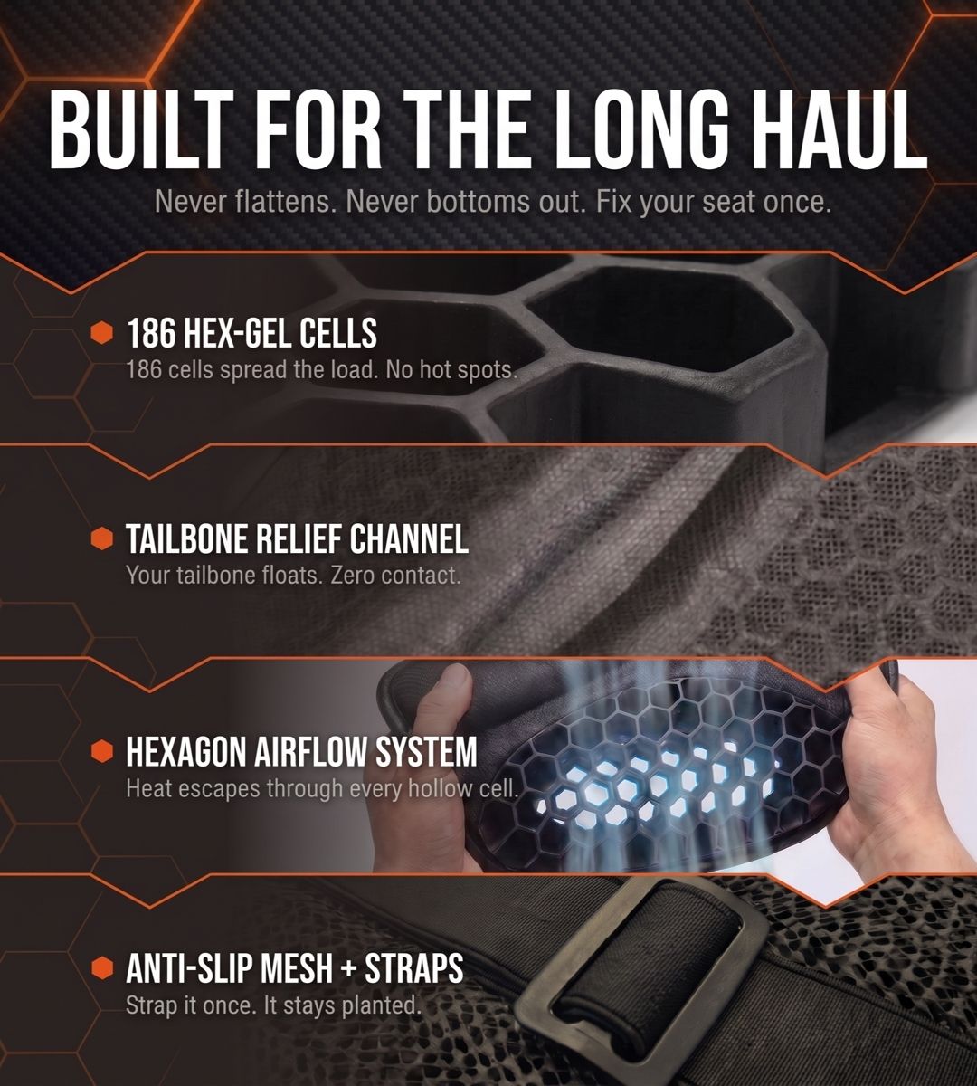 Long Distance Seat Cushion