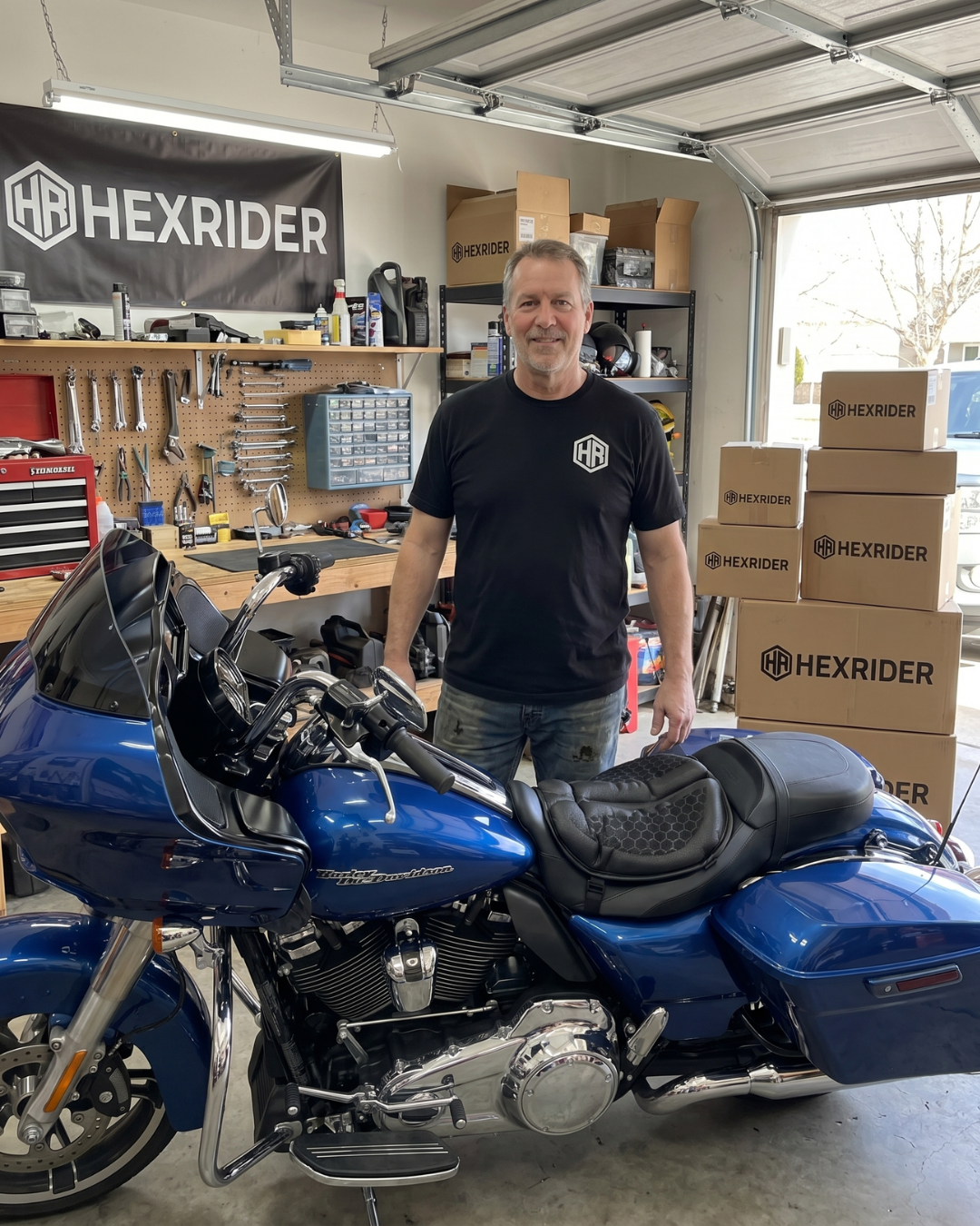 Matt Hardiggan with his Road Glide